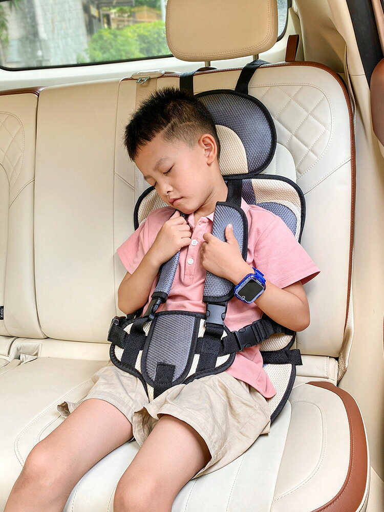 兒童安全座椅汽車用嬰兒坐車神器車載寶寶簡易便攜式安全帶墊通用