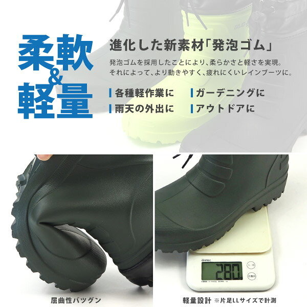 🔥部分現貨🔥【短筒】日本 GILIO 輕量橡膠短筒防滑雨鞋 雨靴 雨鞋 船釣 磯釣鞋 防滑釣魚鞋 長桶雨鞋 登山雨鞋 登山靴 釣魚靴【小福部屋】 6