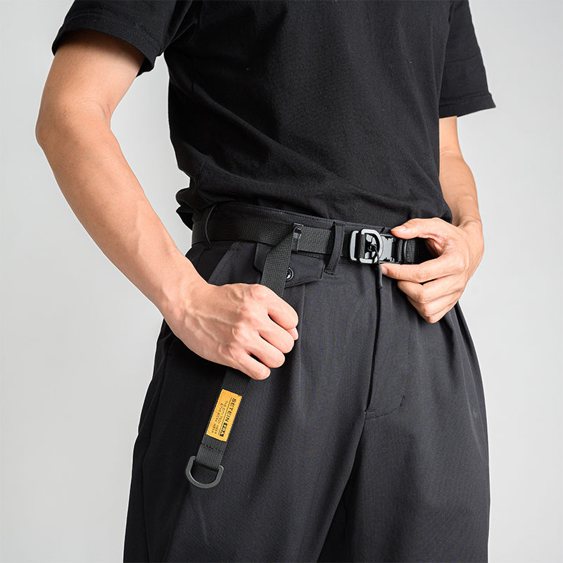 磁力扣機能腰帶男女年輕人裝飾褲帶戰術快速工裝ins潮流尼龍皮帶