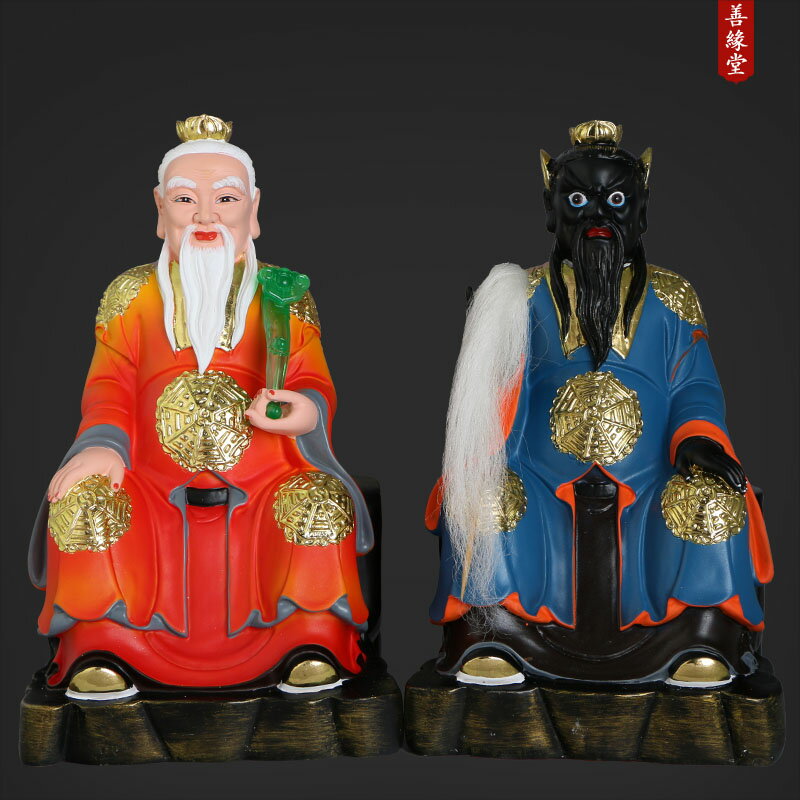 善緣堂南鬥北斗星君樹脂佛像家用客廳招財手工彩繪工藝品擺件12寸