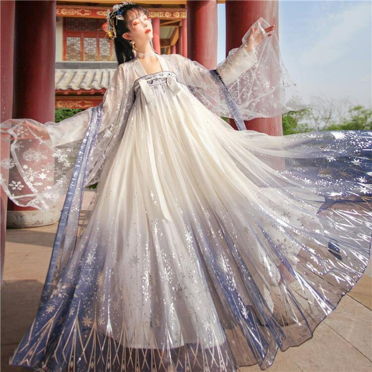【樂天精選】漢服女夏原創正版齊胸齊腰襦裙小個子白菜全套中國風超仙正品古裝