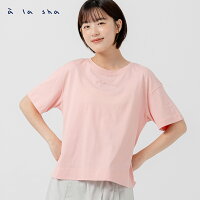 a la sha LOGO印花落肩T a la sha LOGO印花落肩T