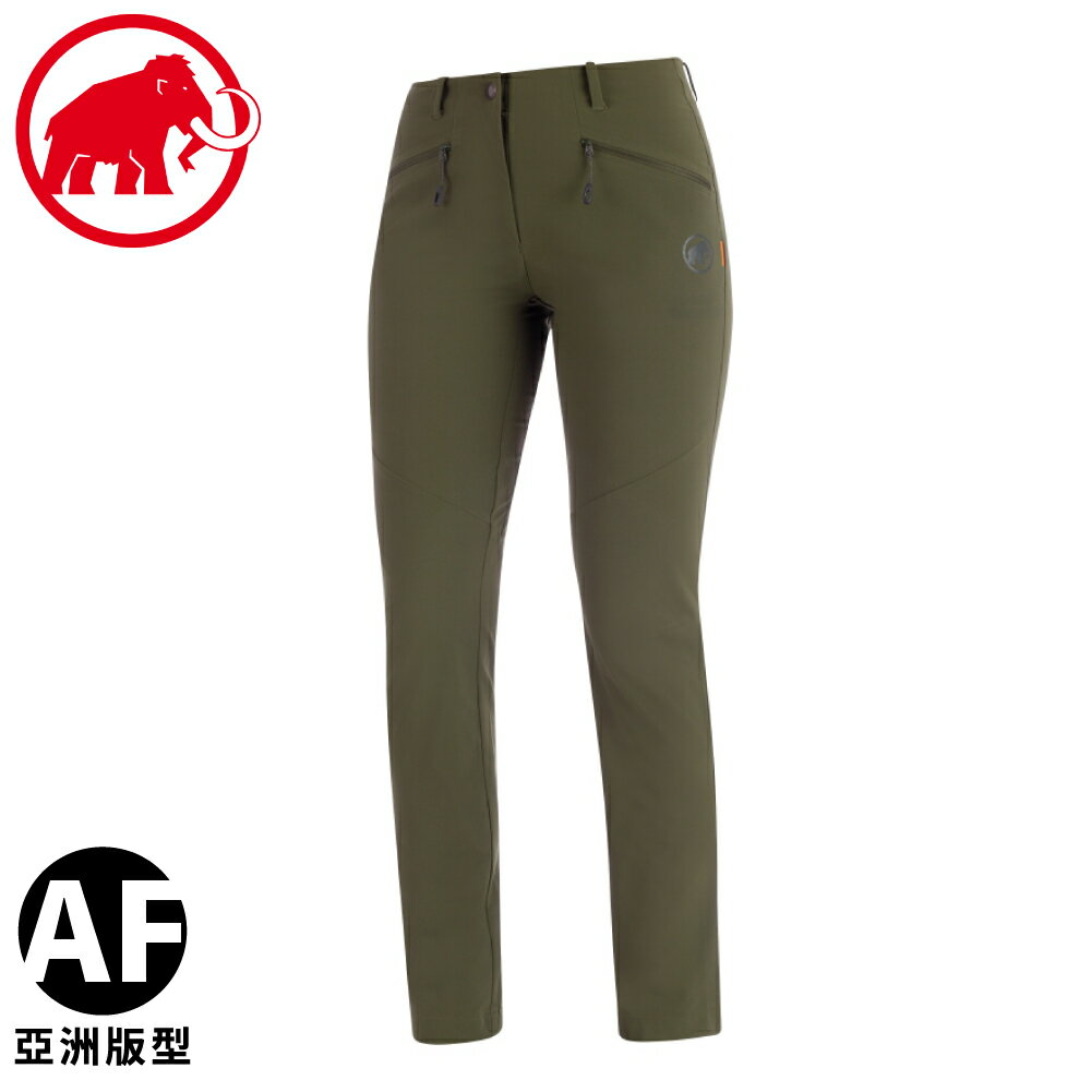 【MAMMUT 長毛象 女 Trekkers 2.0 Pants AF長褲《綠鬣蜥》】1021-00420/休閒長褲