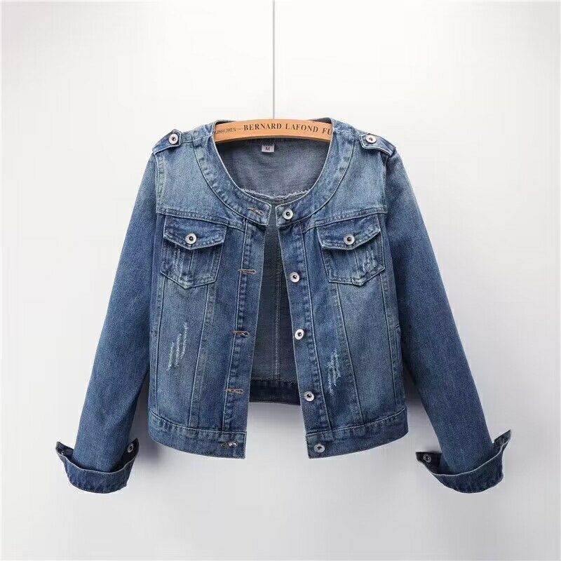 【巴黎精品】牛仔外套單寧夾克-休閒短款寬鬆韓版女外套a1ci16