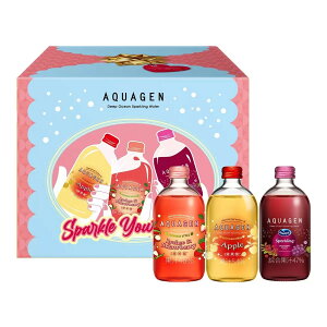 AQUAGEN 果漾三重奏氣泡飲組 330毫升 X 9瓶