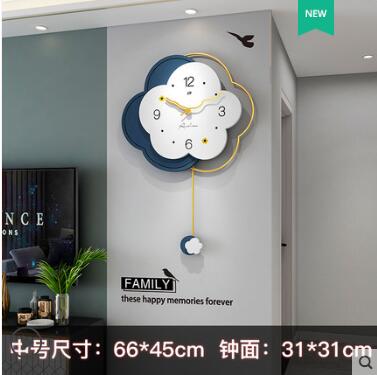 現代簡約掛鐘客廳家用時尚2021新款網紅鐘表輕奢裝飾創意時鐘掛墻【青木鋪子】