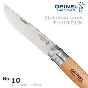 【【蘋果戶外】】OPI_123100 OPINEL Stainless 法國刀不銹鋼系列 No.10 木柄折疊刀