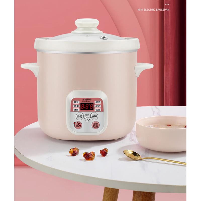 110V伏小型電燉鍋煮粥煲湯燉甜品1.5L家用電燉盅出口北美加日臺