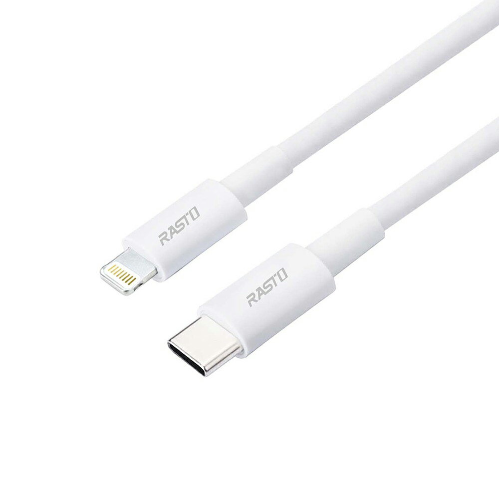 【RASTO】RX43 RX44 蘋果TypeC to Lightning快充傳輸線1.2M/2M 環保線材 TypeC
