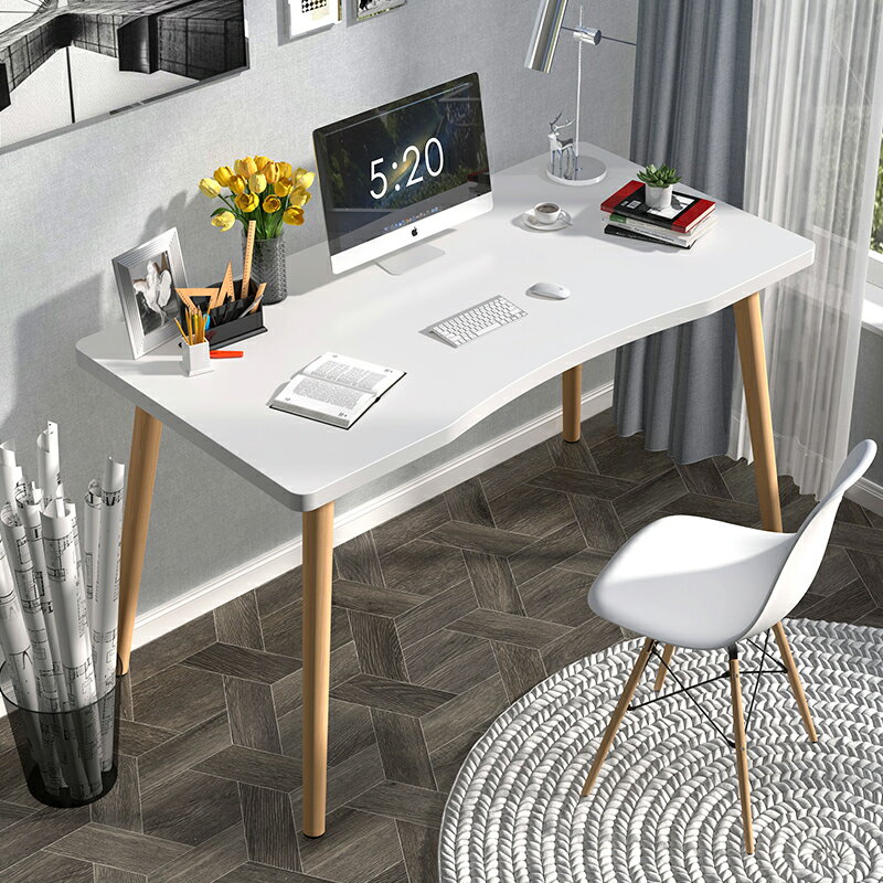北歐家用電腦桌簡易學生學習寫字桌書桌輕奢現代簡約臥室辦公桌子