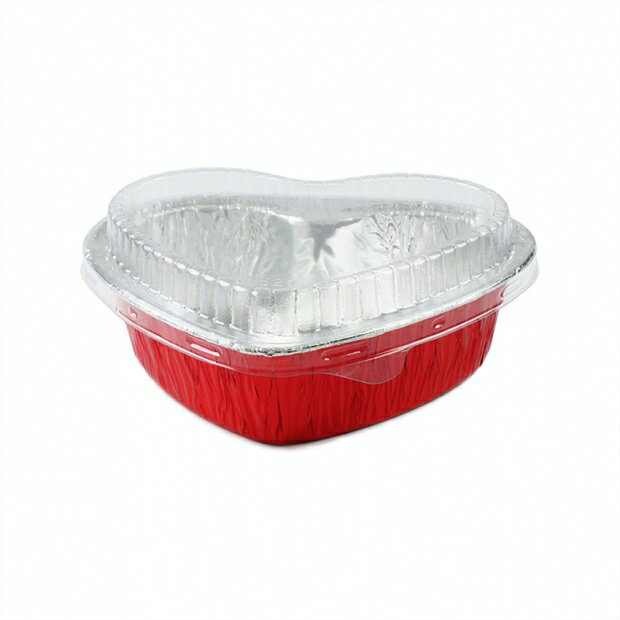 【520】100入鋁箔容器 蛋糕模 造型鋁箔 透明蓋選配 錫箔 鋁箔盒 烤模 蛋糕模 5吋 金色紅色 銀色鋁箔 愛心形 造型鋁箔 氣炸鍋可用 小火鍋 沙拉盒 焗烤盒 外賣盒 可直火加熱【APP滿額下單10%點數(單一帳號最高1500點)】8/31止 7