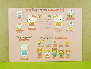 【震撼精品百貨】Hello Kitty 凱蒂貓 卡片-家族粉 震撼日式精品百貨