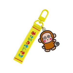 真愛日本 預購 OM 淘氣猴 刺繡風格 繽紛 角色大賞 第一彈 鑰匙圈 吊飾 logo 掛飾 JD42