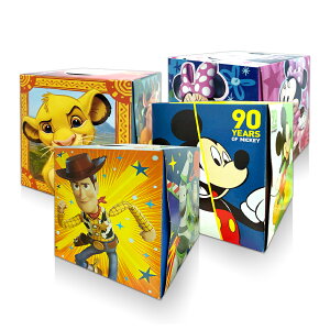 【美國熱銷卡通】Disney盒裝面紙74抽(Lion King、MICKEY、MINNIE、TOY STORY)