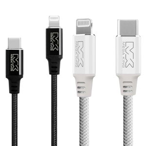 MEGA KING USB-C to Lightning 鋁合金 編織 傳輸充電線 MFi認證 PD QC 快充 Type-C to Lightning