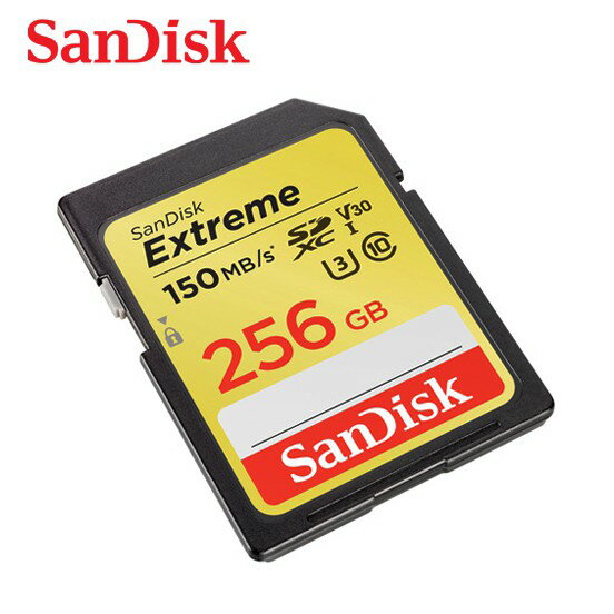 SANDISK 256G V30 Extreme SD UHS-I U3 速度高達 150MB /s 相機專用記憶卡