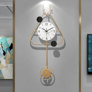【樂天精選】創意客廳掛鐘家用裝飾鐘錶靜音藝術大氣輕奢時鐘掛墻臥室墻上掛錶