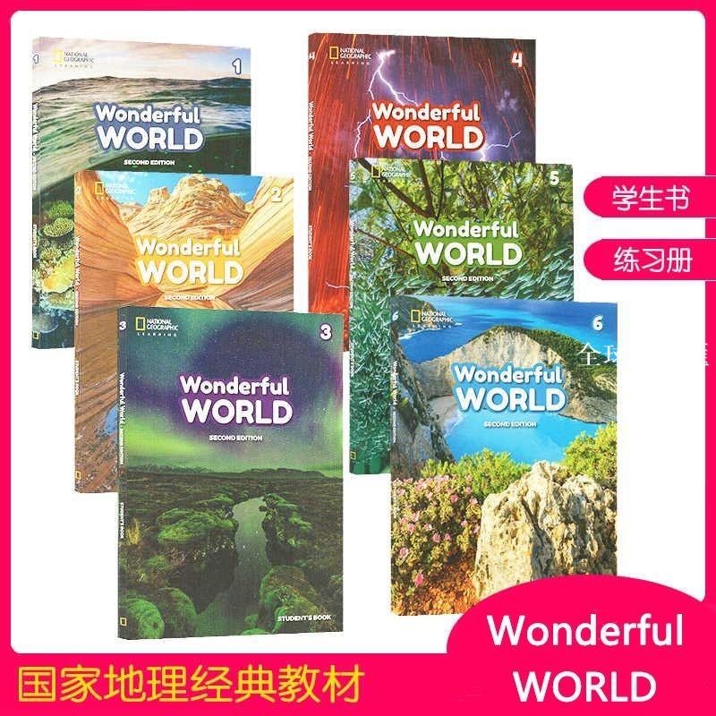 【全球優品匯】美國國家地理新版Wonderful World 1 2 3 4 5 6 級別繽紛世界1-6