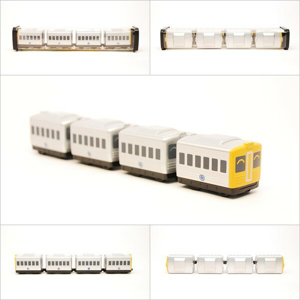 台鐵白鐵仔光華號列車 DR2700型 鐵支路4節迴力小列車 迴力車 火車玩具 壓克力盒裝 QV010T1 TR台灣鐵道