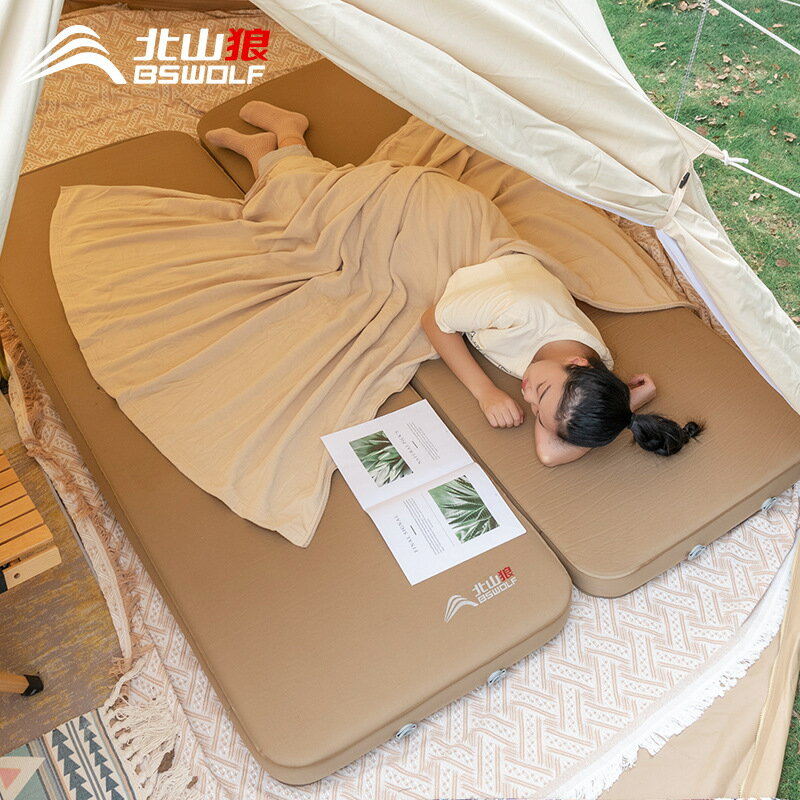 戶外便攜自動充氣床墊單人雙人帳篷露營打地鋪睡墊野營免打氣墊床