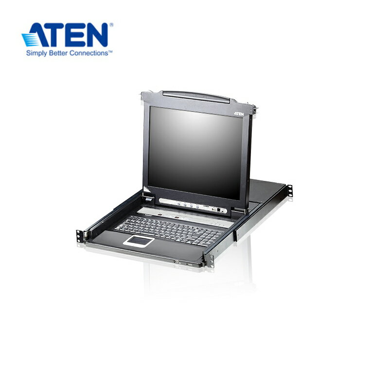 【領券折600】【預購】ATEN CL5716M 16埠PS/2-USB VGA單滑軌LCD KVM多電腦切換器