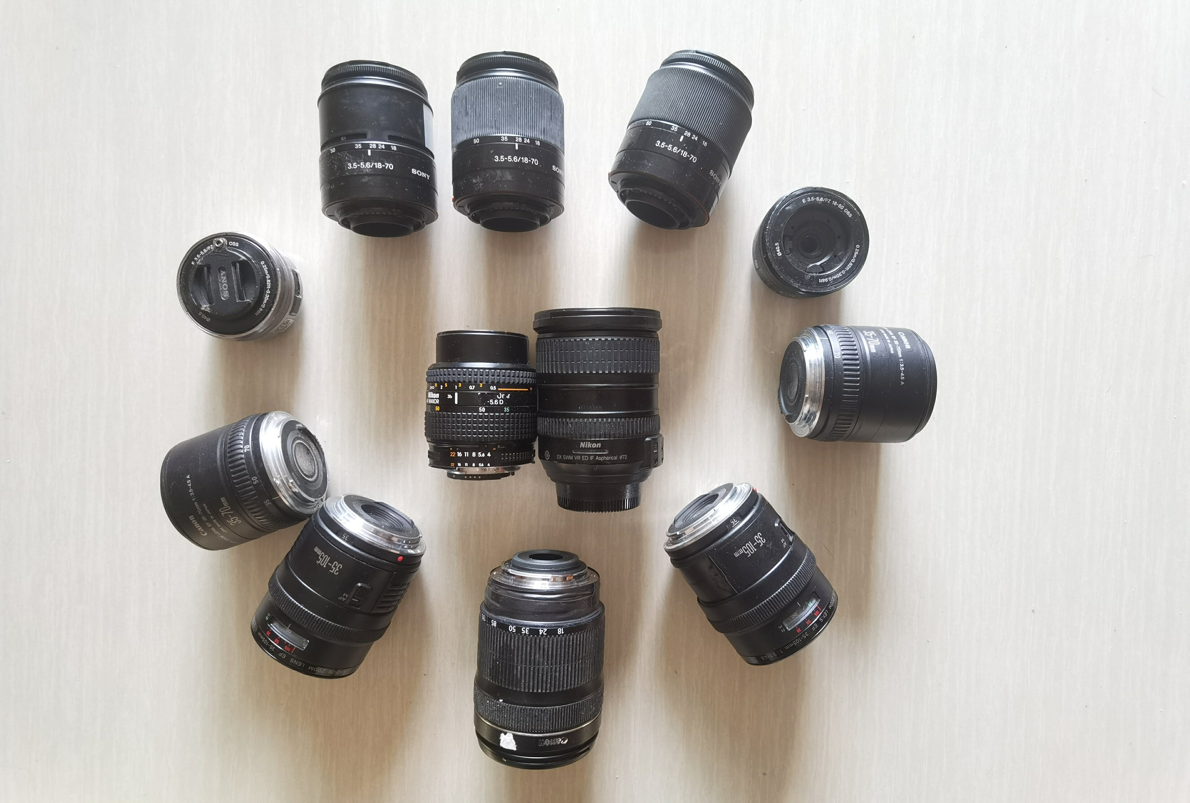 報廢單反相機鏡頭 Canon佳能尼康索尼微單鏡頭壞的不能用抵賬充數【宜家良品百貨】