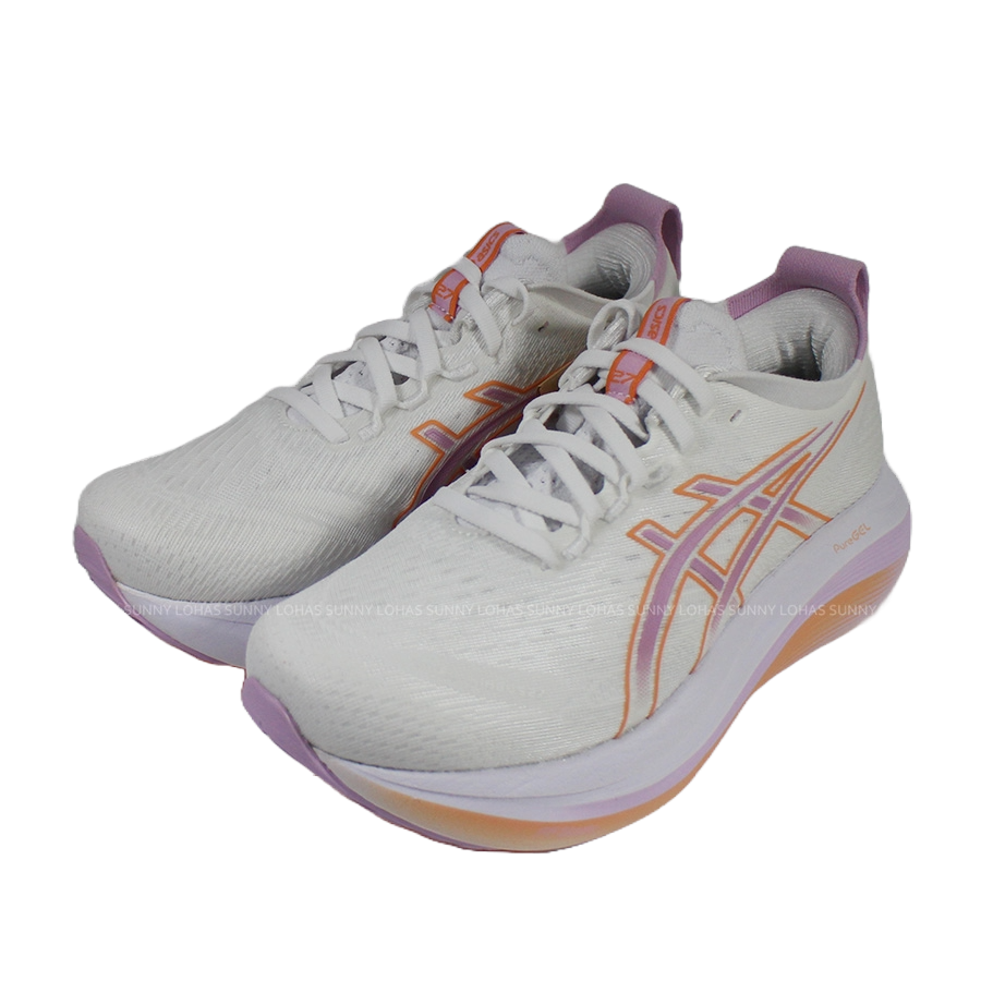 (G1) 新品上市 ASICS 亞瑟士 GEL-NIMBUS 27 (D) 女款 寬楦 緩衝 慢跑鞋 1012B752-101 2025 新款[陽光樂活]