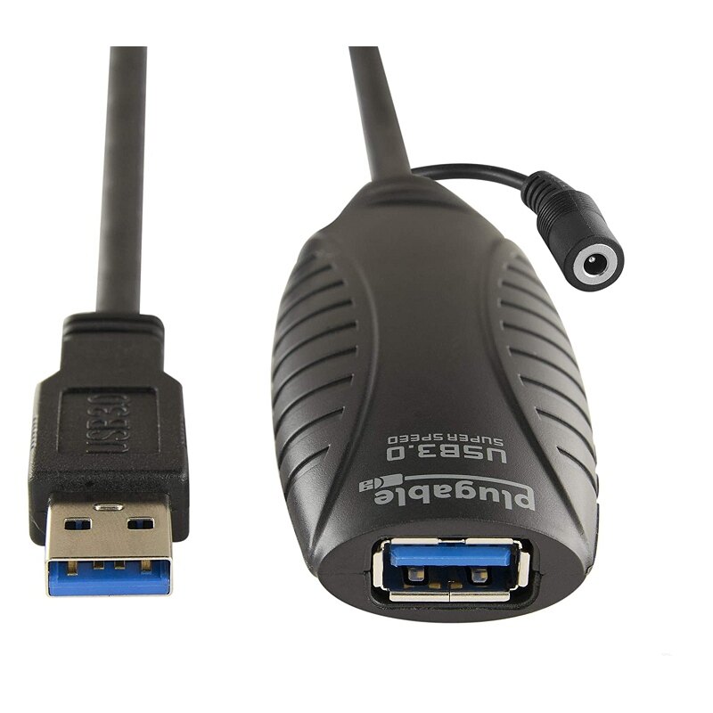 [2美國直購] Plugable 延長線 USB3-10M-D USB 3.0 Active Extension Cable 10米