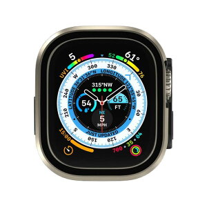 魚骨牌 SwitchEasy Apple 蘋果 Watch Ultra / Ultra 2 (49mm) Modern Hybrid 9H 鋼化玻璃鋁合金保護殼 手錶殼 保護套 金屬邊框 殼膜一體