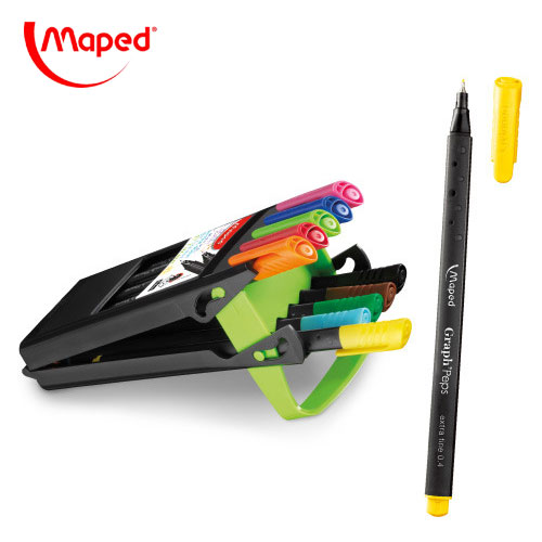 【法國 Maped】Graph'Peps0.4圖像簽字筆智慧筆盒組(749155) / 組