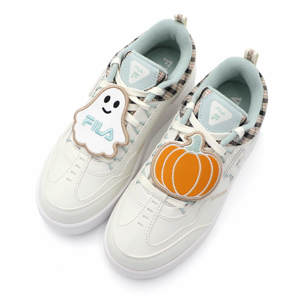 Fila Costume 白藍 皮革 厚底 運動 休閒 學院風 萬聖節 板鞋 女款 J2779 (5-C902Y-166)