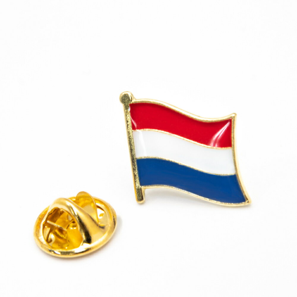 Netherlands 荷蘭國旗 國徽別針 金屬飾品 國旗別針 國徽胸章 國旗胸針 精美 遊學
