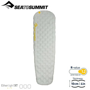 【Sea to Summit 澳洲 輕厚系列睡墊-標準版R(含充氣袋,維修貼,枕貼)《淺灰》】STSAMELXT/露營/登山