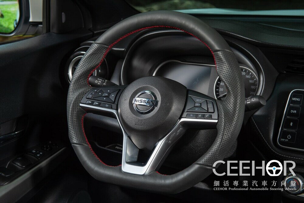 [細活方向盤] 全牛皮款 Nissan 裕隆 Kicks New Sentra 方向盤 變形蟲方向盤 造型方向盤