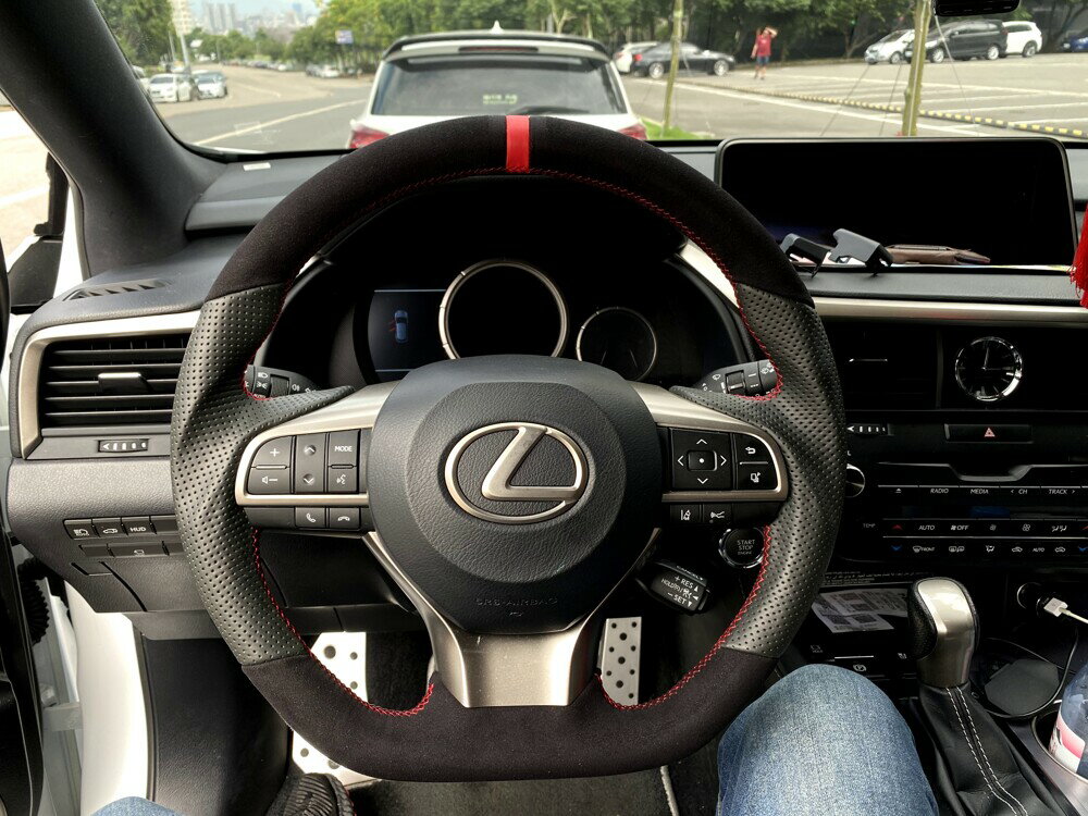 [細活方向盤] 麂皮牛皮款 Lexus RX ES GS LS 凌志 方向盤 變形蟲方向盤 造型方向盤