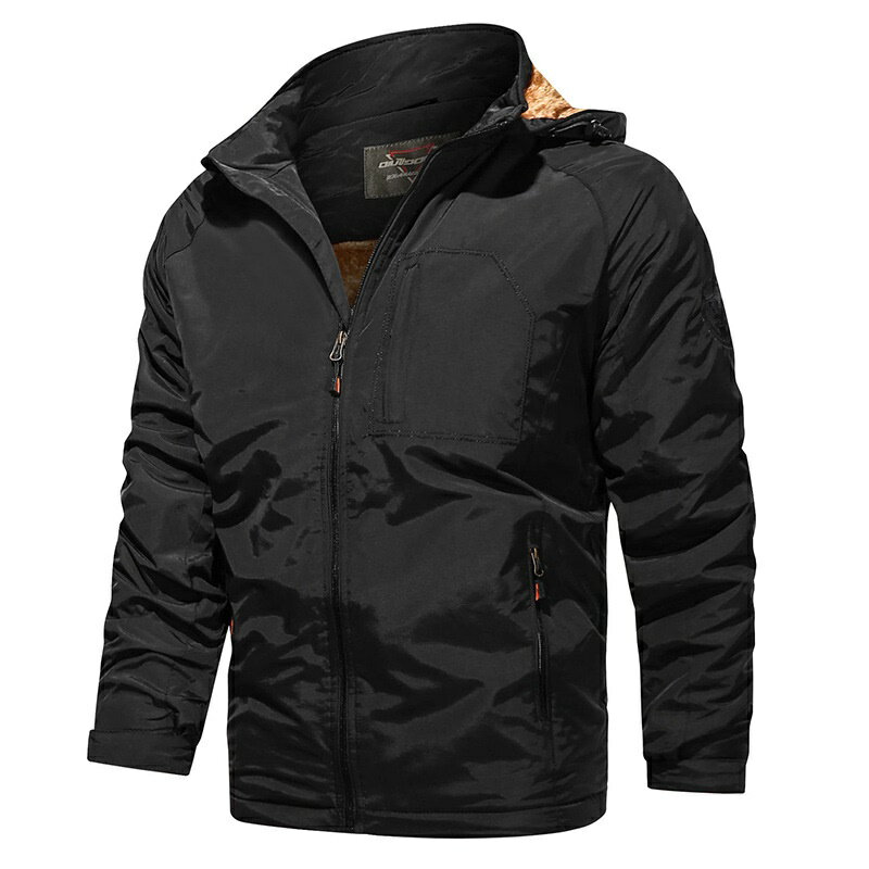 【巴黎精品】現貨+預購 軍裝外套復古工裝古著-連帽加絨登山抗皺男夾克4色a1hg55