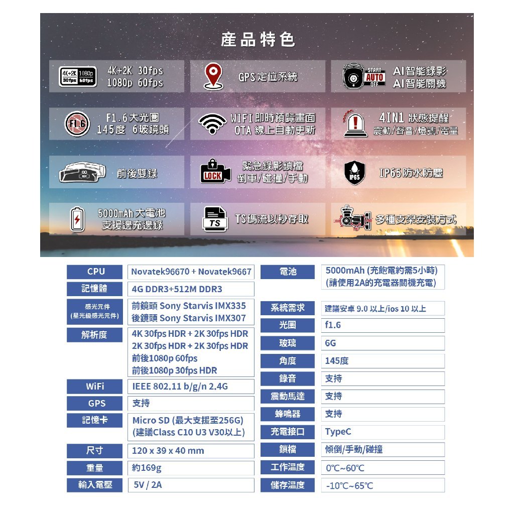 【康泰克 Comtec】  EG1  4K+2K頭戴式紀錄器 (贈128G記憶卡 / 專屬收納盒)|【APP下單6% 】 8