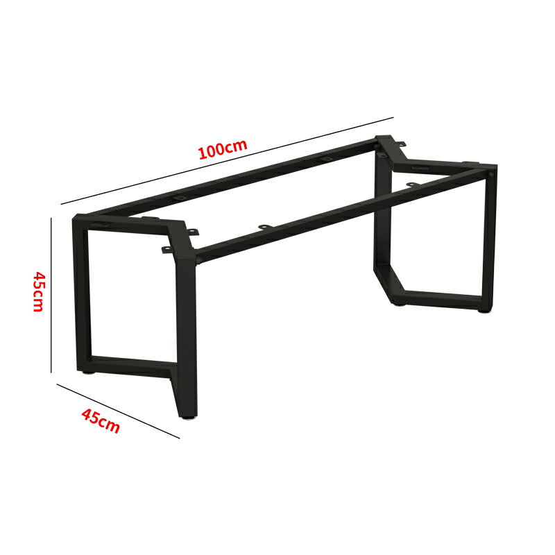 優樂悅~金屬鐵藝辦公桌腳桌腿支架大板桌子桌架腳架簡易餐桌腳桌子腿定制