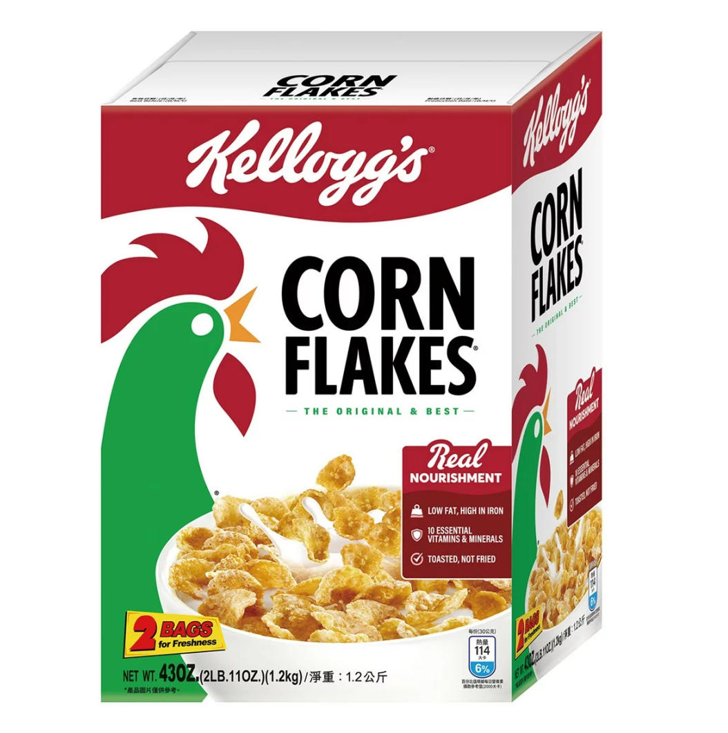 [COSCO代購6] C99140 KELLOGG'S 家樂氏 原味玉米早餐脆片 600公克 X 2入 共1200g