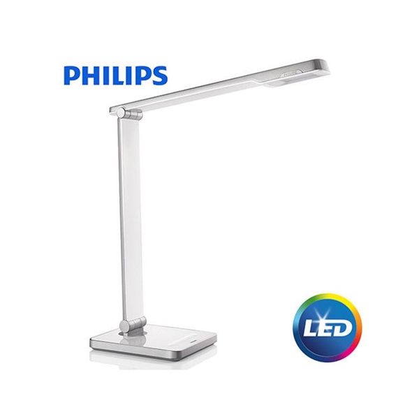 【贈USB隨身LED燈】【飛利浦PHILIPS】CALIPER 晶皓LED檯燈 71666(白/黑)