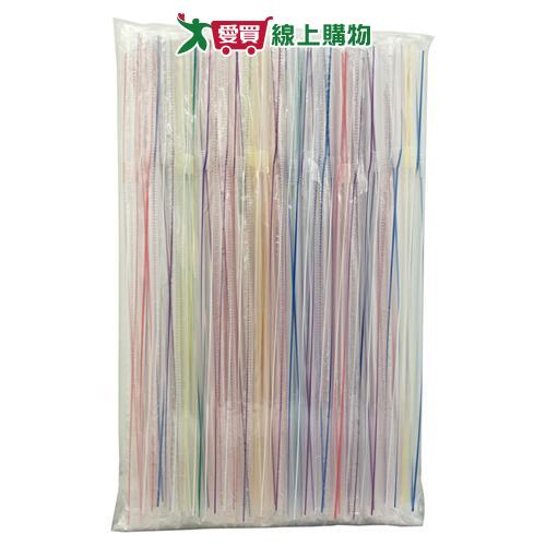 自然風 單支塑包可彎吸管 50入/組【愛買】