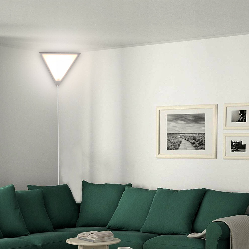 Beacon Triangle Corner Light Plug In 17 Cord White By Home Concept