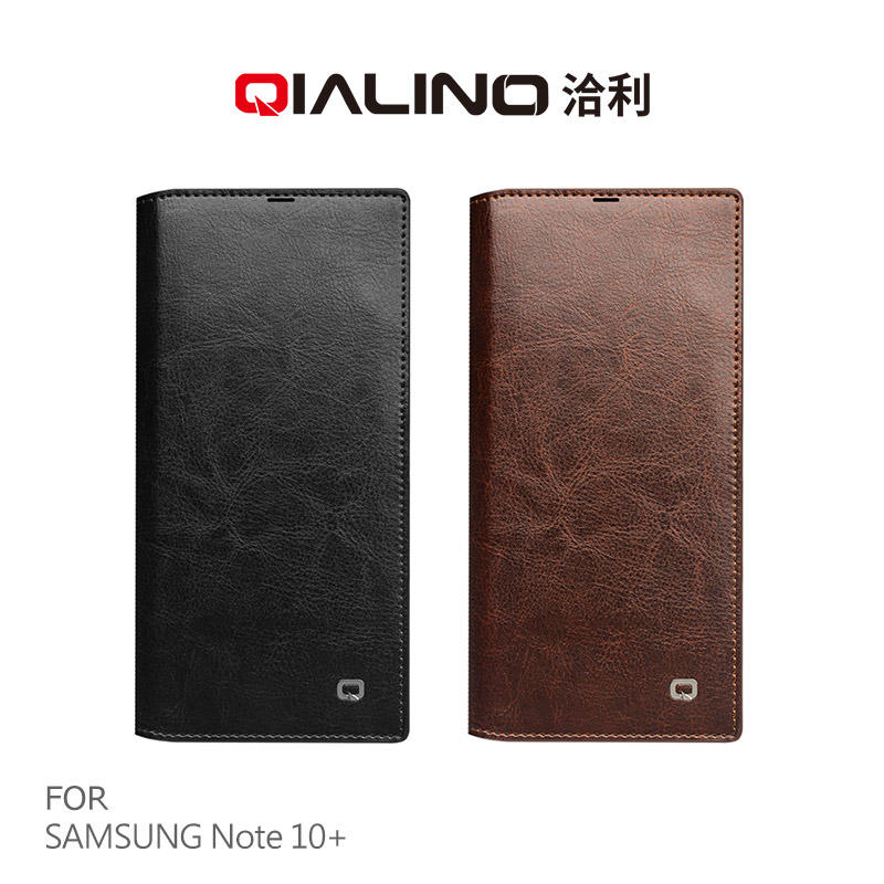 【愛瘋潮】99免運 QIALINO SAMSUNG Note 10+ 經典皮套(升級版) 皮套 掀蓋 真皮