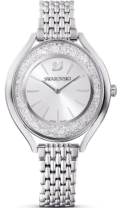 SWAROVSKI 施華洛世奇 Crystalline Aura手錶(5519462)-37mm-銀白面鋼帶【刷卡回饋 分期0利率】【跨店APP下單最高20%點數回饋】