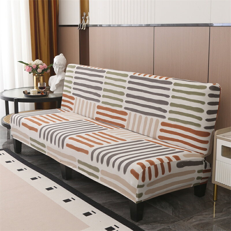 可折疊沙發套罩全包簡易老式無扶手沙發床套租房客廳四季通用網紅
