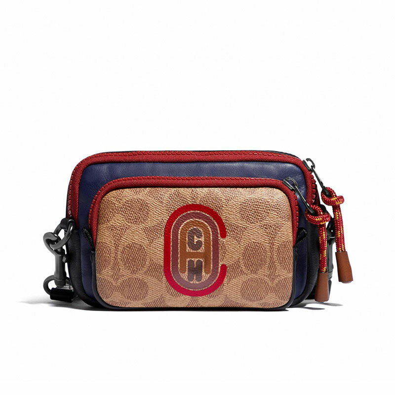 精選★COACH 經典標志PACER雙層小手袋單肩斜跨包 斜背包男士單肩包 89478  ~【購物節優惠★菲尼斯 國際精品↘3折起】