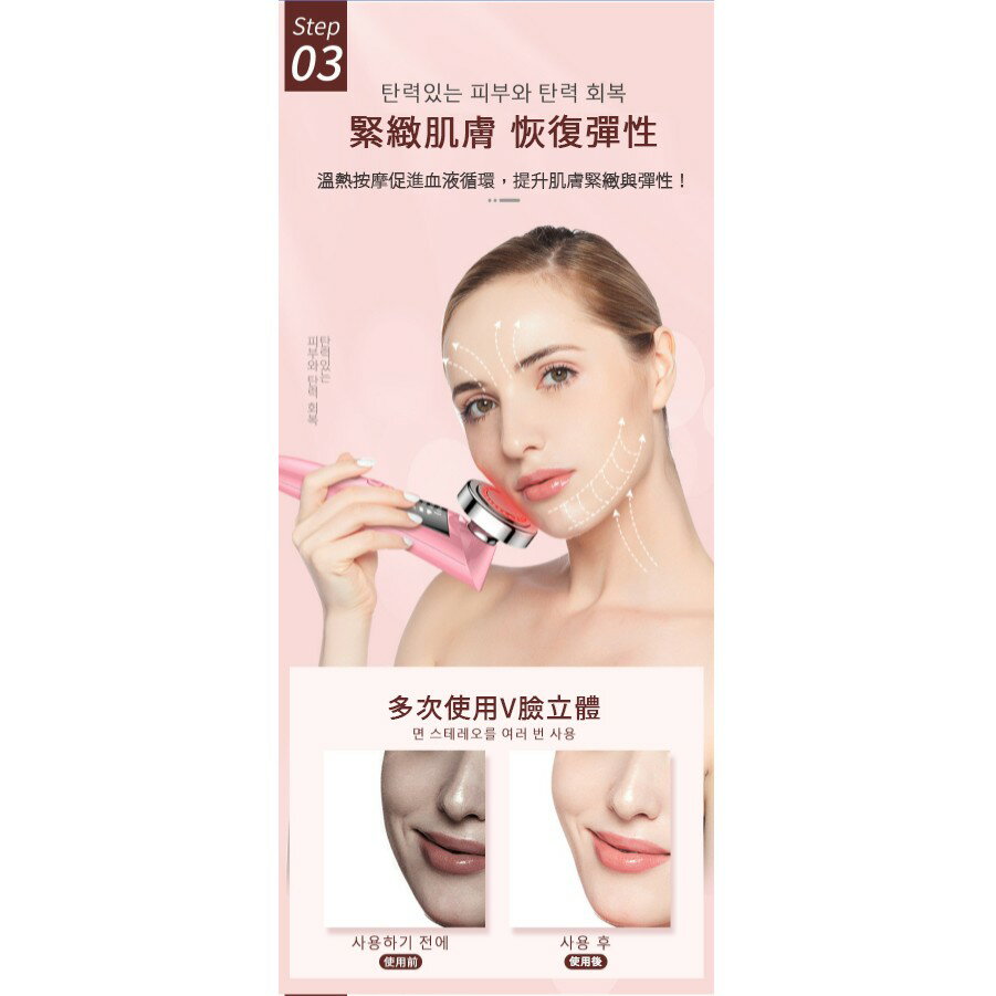 【黛琍居家】彩光淨顏嫩膚美容儀 全程10分鐘 臉部SPA五效合一 全套護理 7