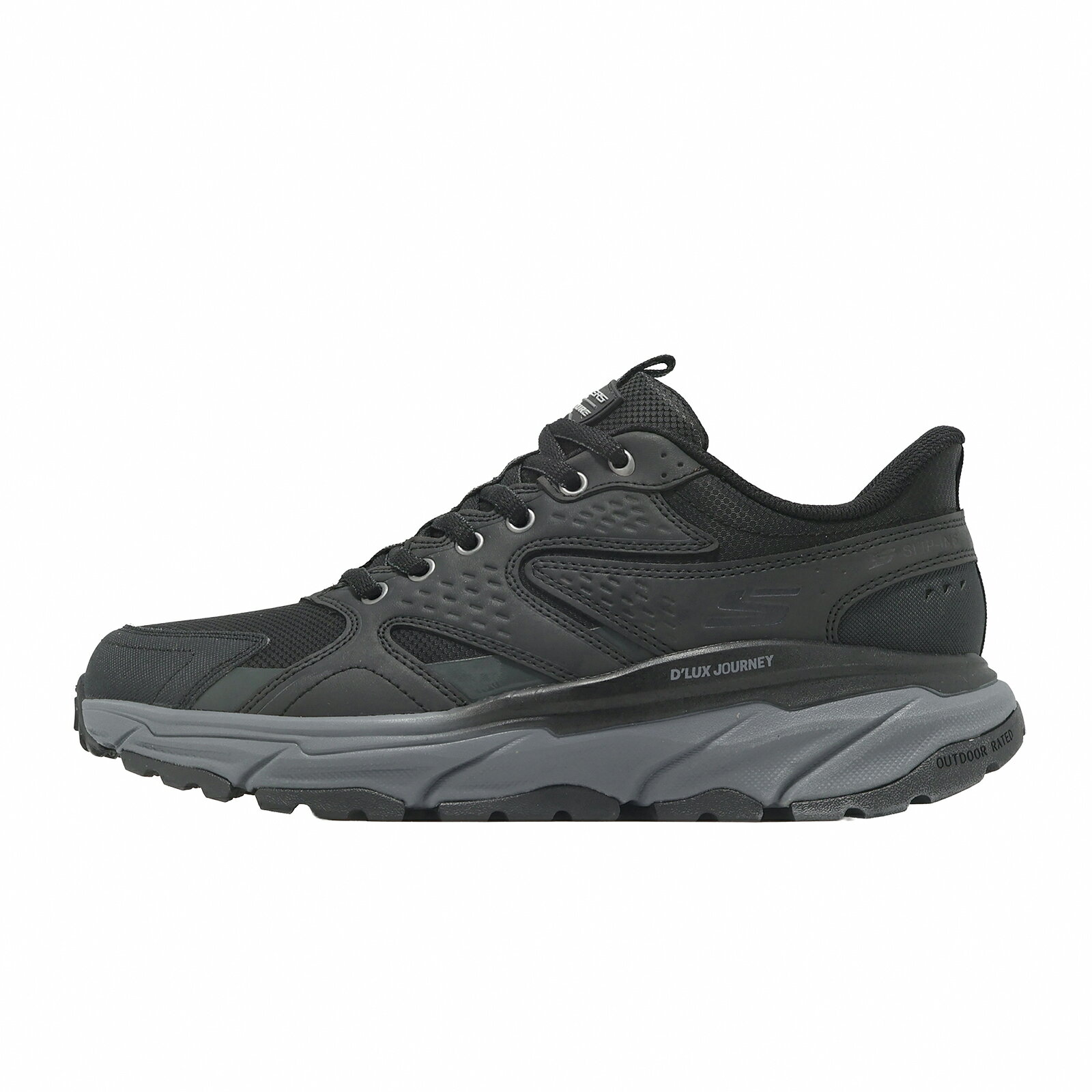 Skechers 休閒鞋 D Lux Journey Slip-Ins 男鞋 黑 防潑水 厚底 237412BKCC