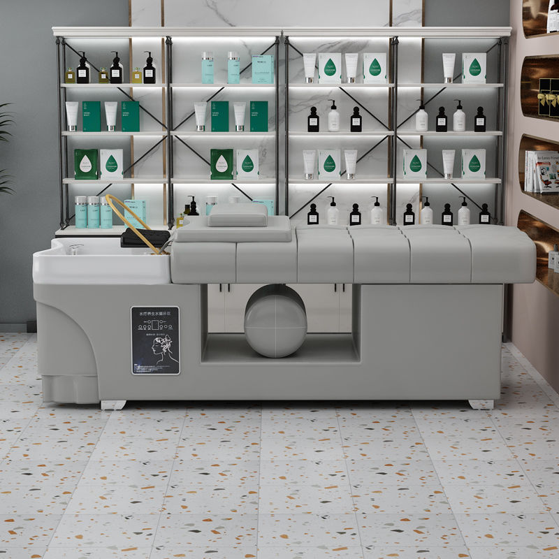 【最低價】【公司貨】理發店專用搭配熱水器熏蒸水循環頭療洗頭床發廊美容院泰式全躺床 2