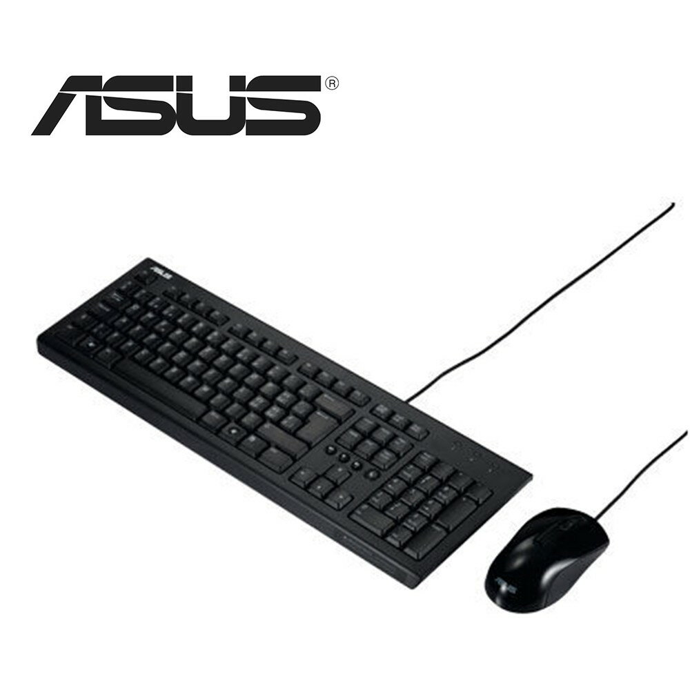 ASUS 華碩 U2000 USB 有線鍵盤滑鼠組 中文注音 鍵鼠組